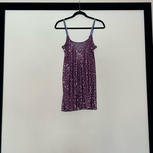 Intimately Free People XS Sheer Sequined Mini Dress